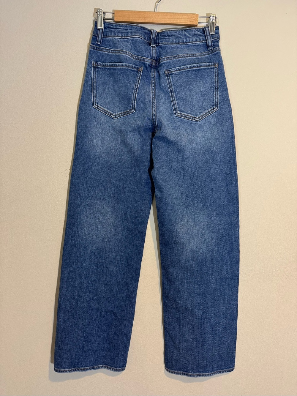 Quince Bella Stretch Relaxed Straight Jeans Long Atlantic Blue - Picture 6 of 8